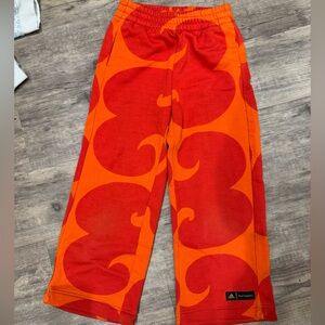 Adidas Kids' marimekko Red and Orange Joggers 9-10 S